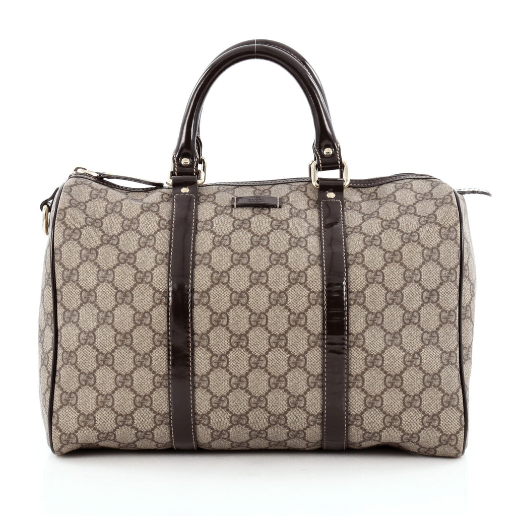 Buy Gucci Joy Boston Bag GG Coated Canvas Medium Brown 1219701 – Rebag