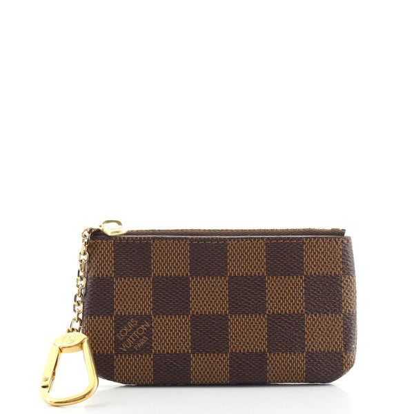 Louis Vuitton Monogram Canvas Key Pouch, Key Ring, handbag coin