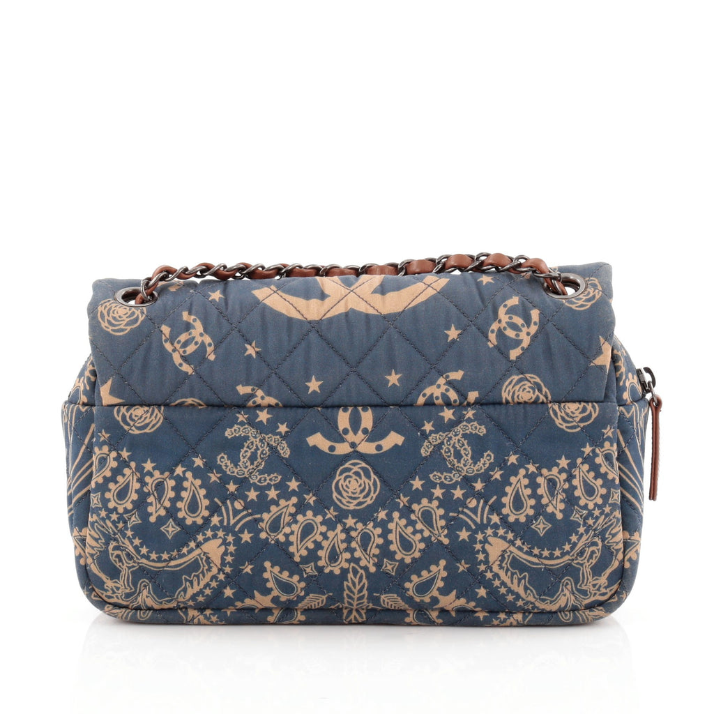 Buy Chanel Paris-Dallas Bandana Flap Bag Quilted Canvas 1225802 – Rebag