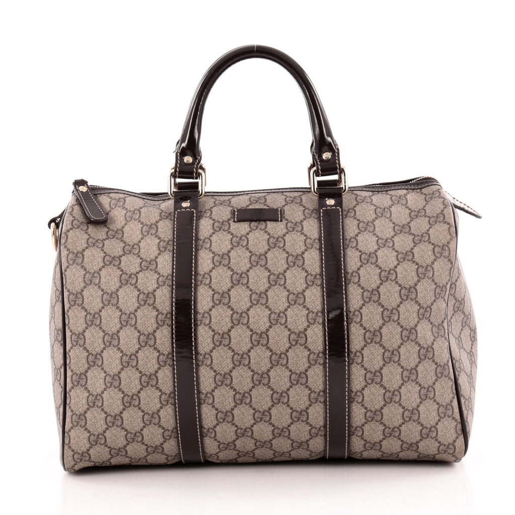 Buy Gucci Joy Boston Bag GG Coated Canvas Medium Brown 1236301 – Trendlee