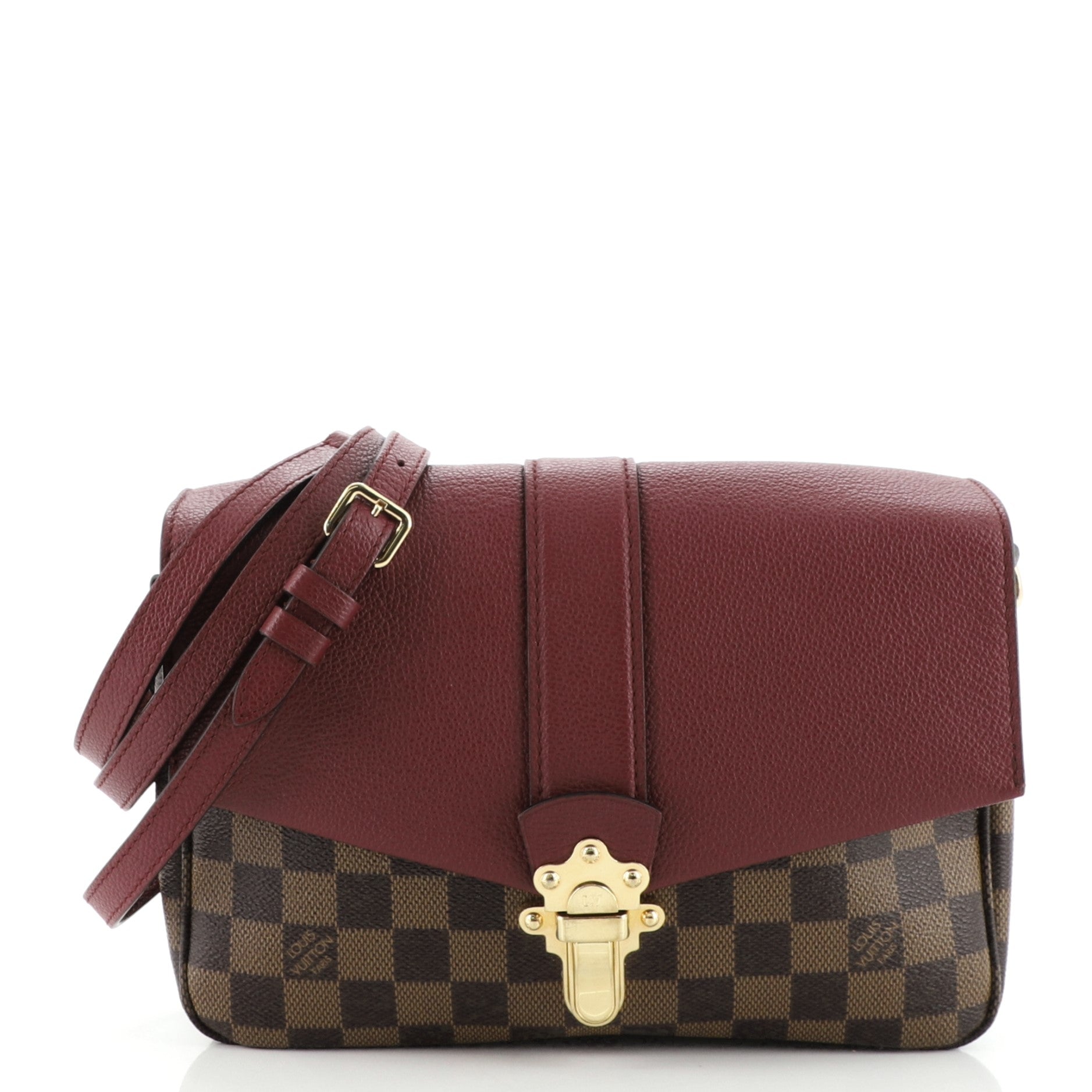 Pink Damier Ebene Clapton Crossbody