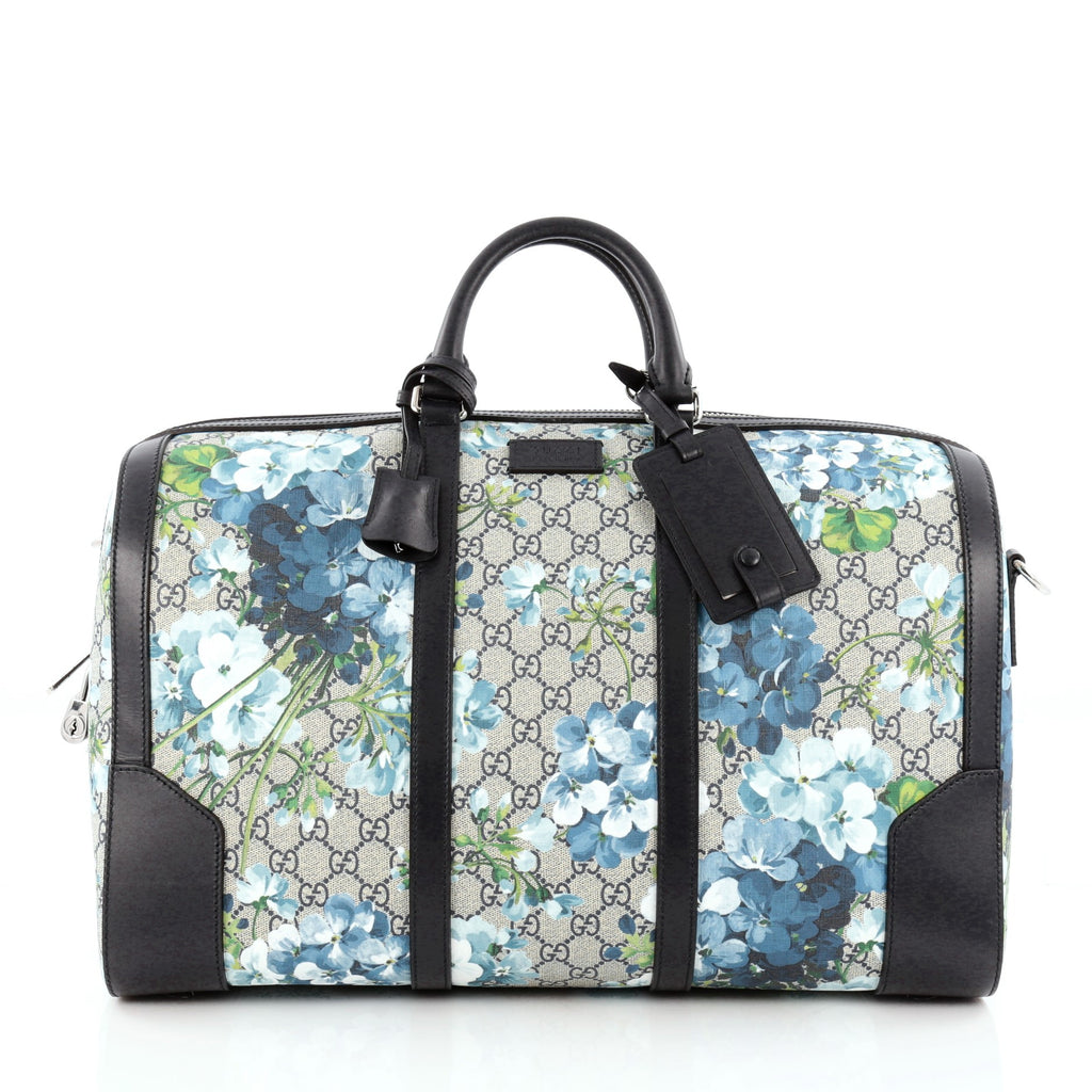 Buy Gucci Convertible Duffle Bag Blooms Print GG Coated 1279801 – Rebag