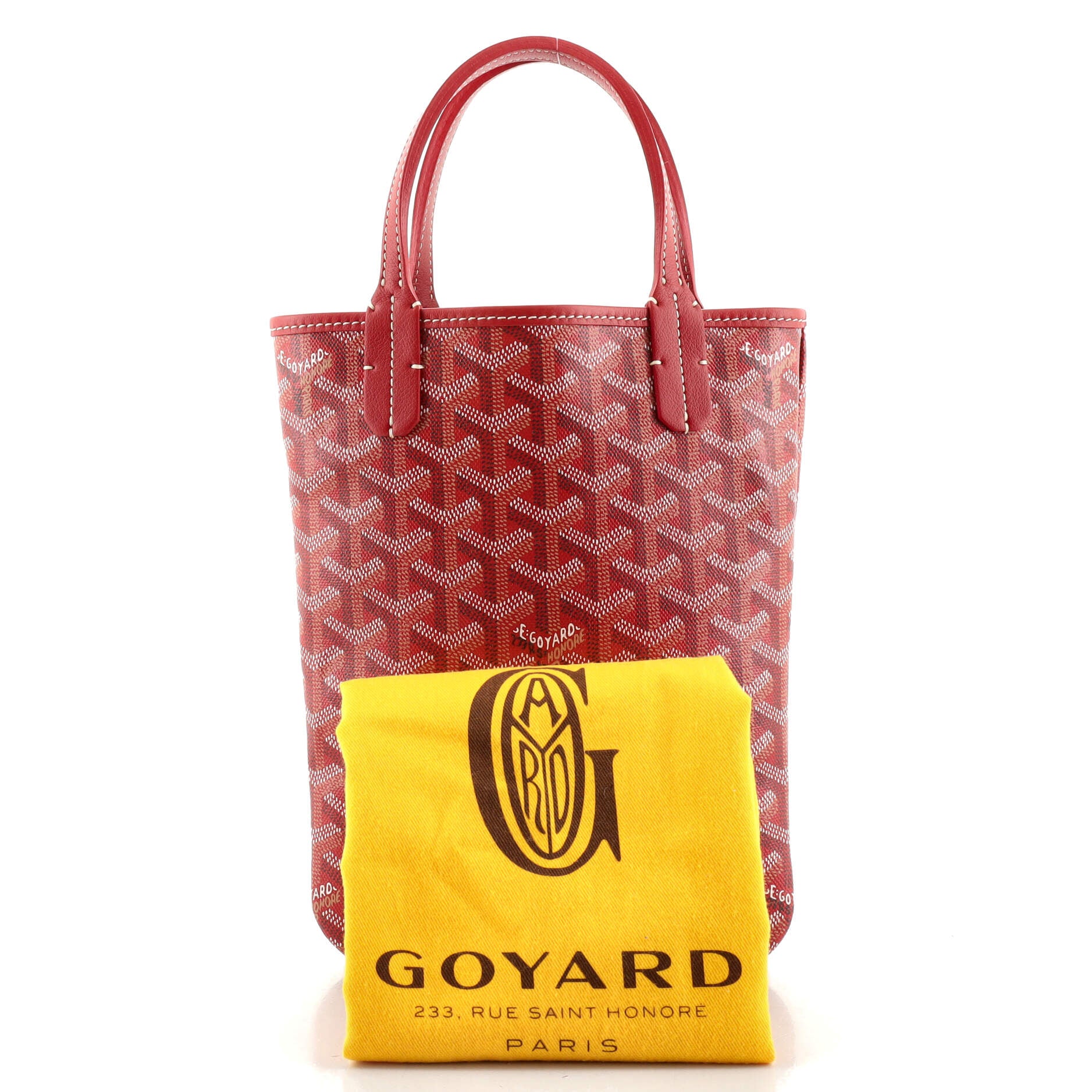 Goyard Miroir Toiletry Bag Coated Canvas GM Red 19986261