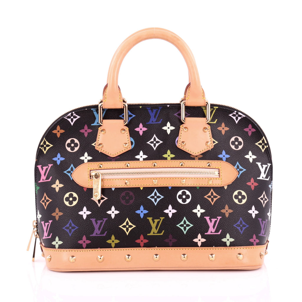 Buy Louis Vuitton Alma Handbag Monogram Multicolor PM Black 1286601 – Rebag