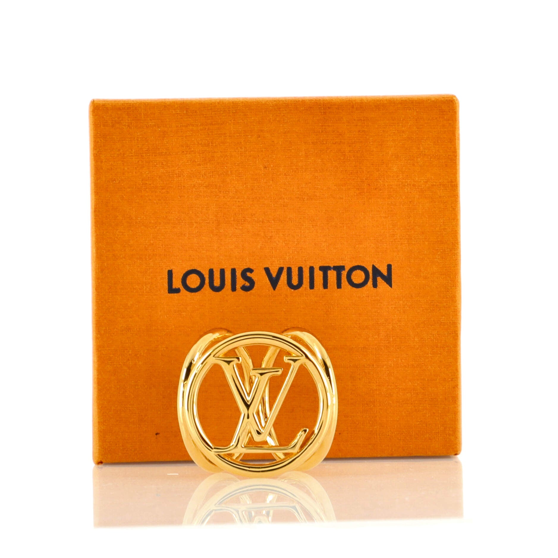 LOUIS VUITTON Louise Scarf Ring Holder Gold 636116