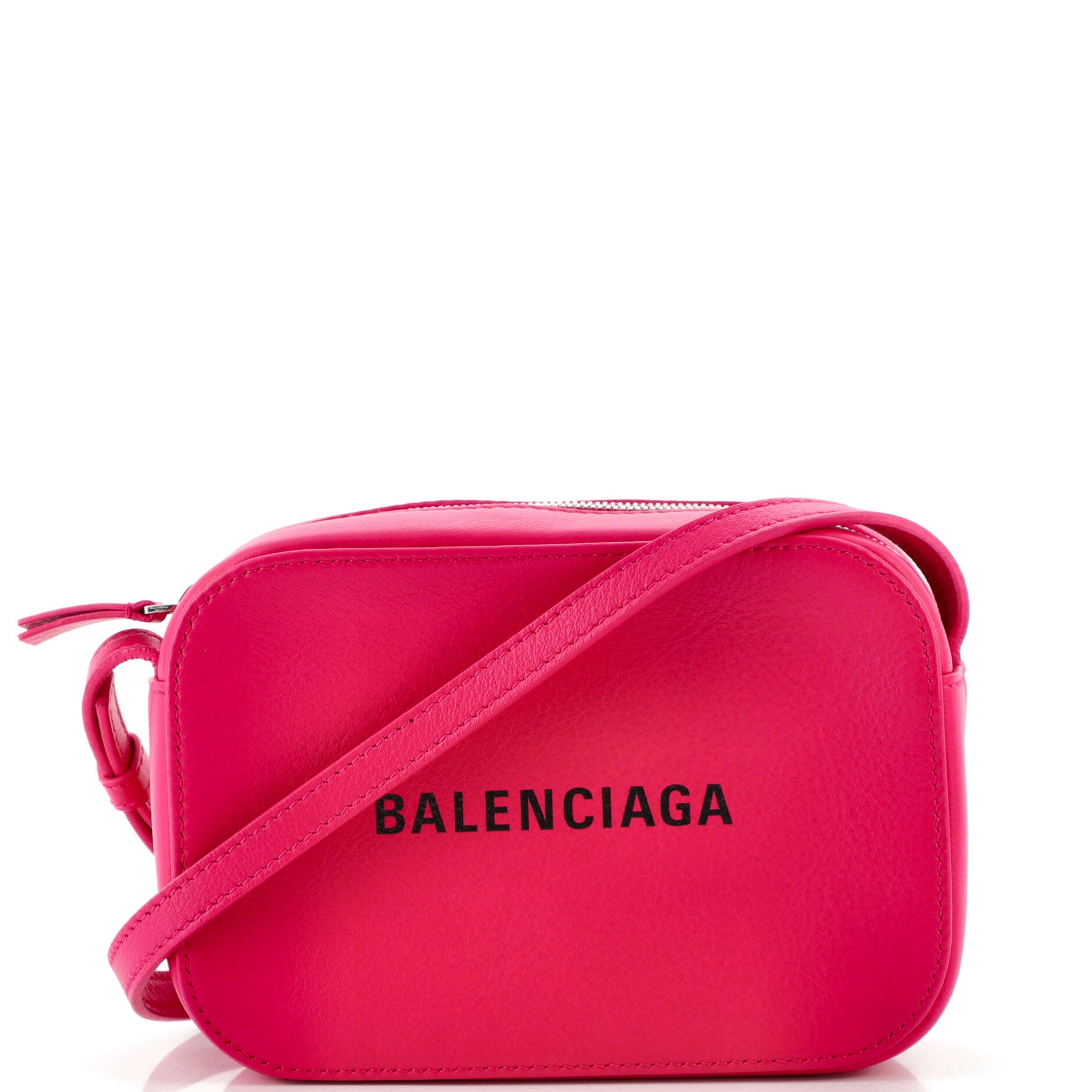 Balenciaga Calfskin Logo Printed Leopard Xs Everyday Camera Bag 552372 - Balenciaga Bag