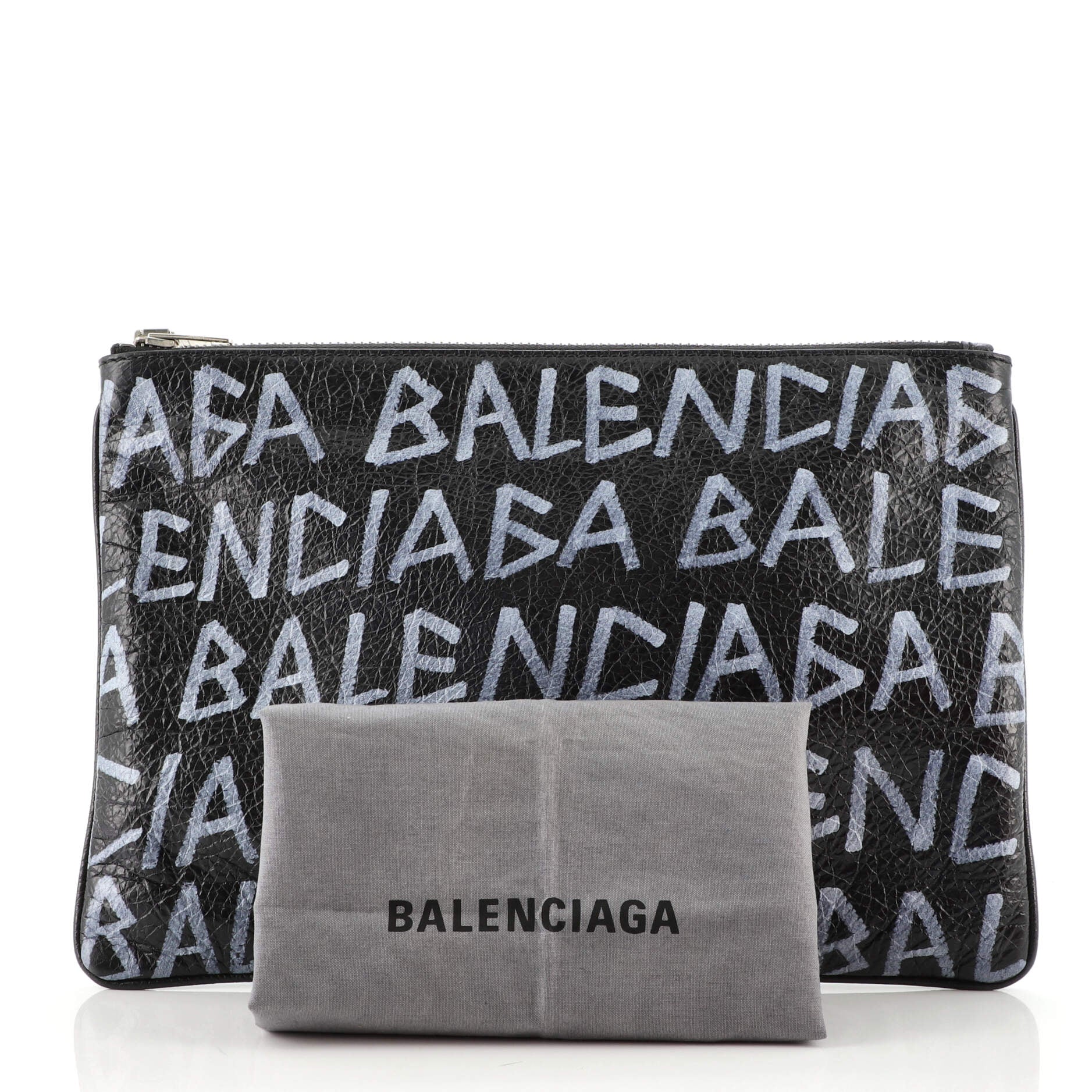 balenciaga graffiti pouch