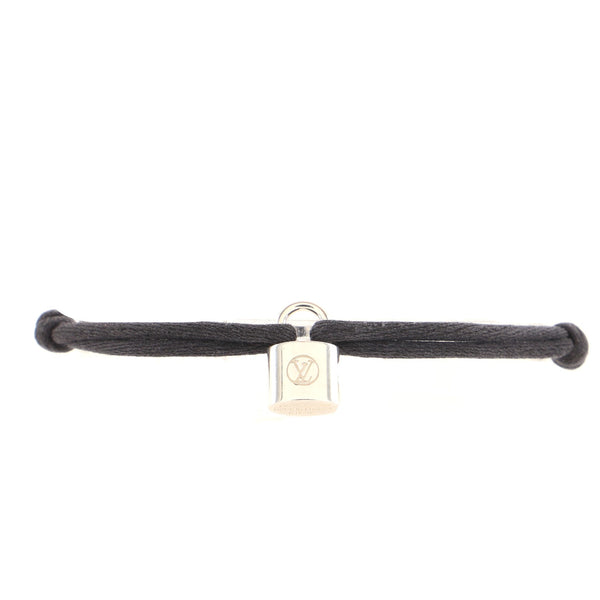 Louis Vuitton x Virgil Abloh Silver Lockit Bracelet Black in Natural  Titanium/Recycled Polyester with Silver-tone - US