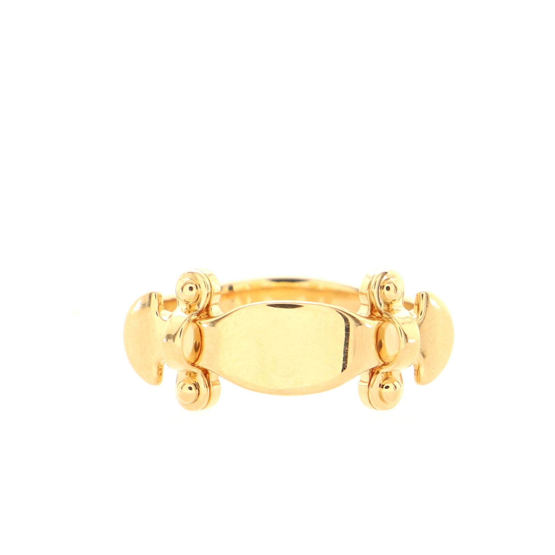 Louis Vuitton Empreinte Large Ring, Yellow Gold Gold. Size 47