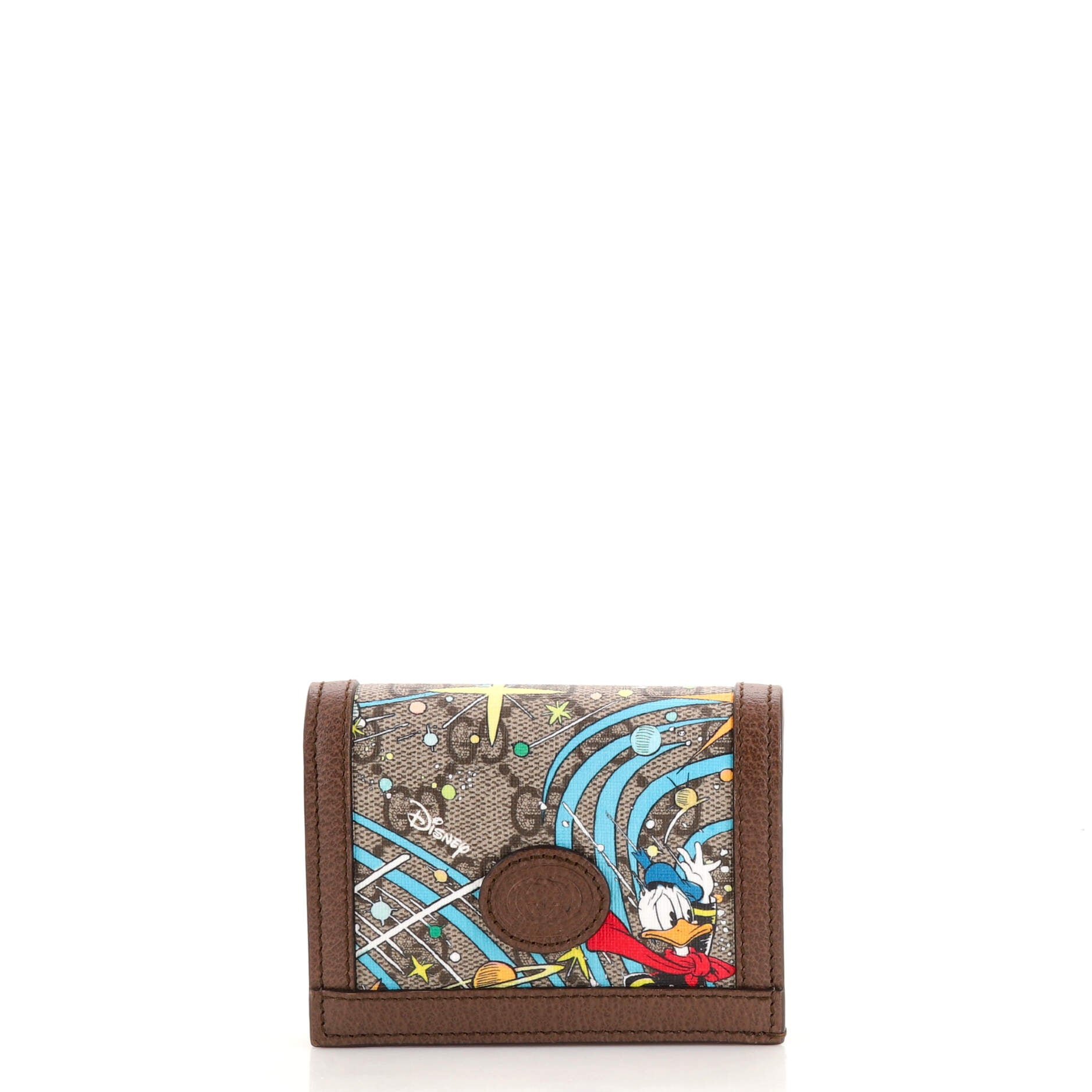 GUCCI Disney Mickey Mouse Card Case Wallet Printed Mini GG Coated Canvas |  Smart Closet