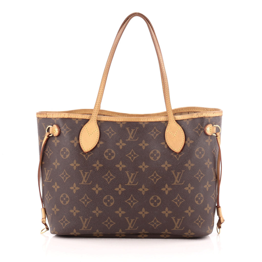 Buy Louis Vuitton Neverfull Tote Monogram Canvas PM Brown 1354101 – Rebag