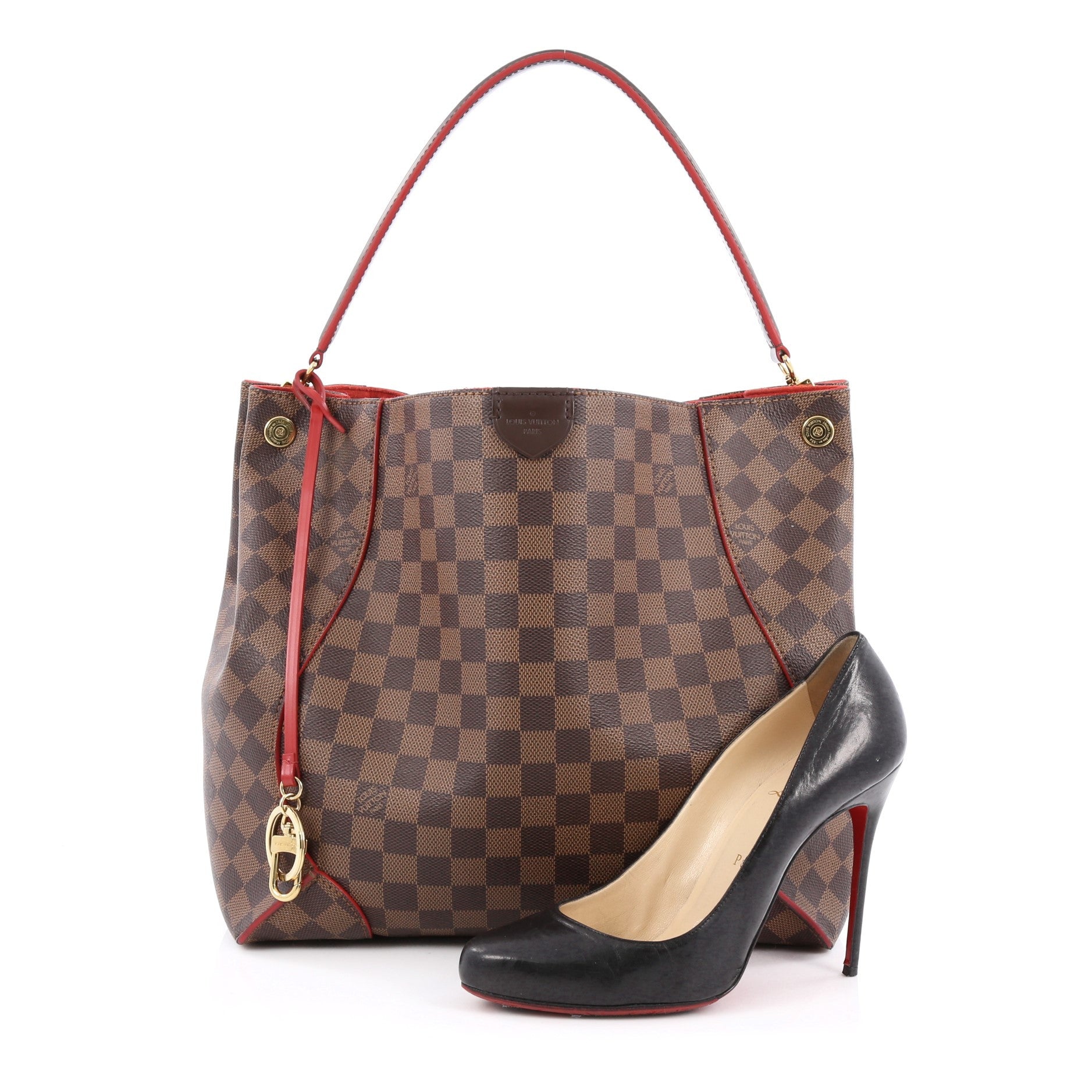 Buy Louis Vuitton Caissa Hobo Damier Brown 1354901 – Trendlee