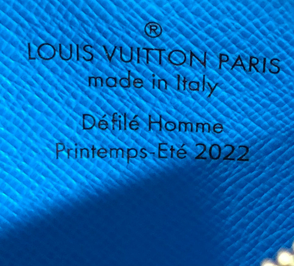 Louis Vuitton Coin Card Holder No.7 Trunk L'Oeil Vintage Monogram Canvas  Blue 23191950