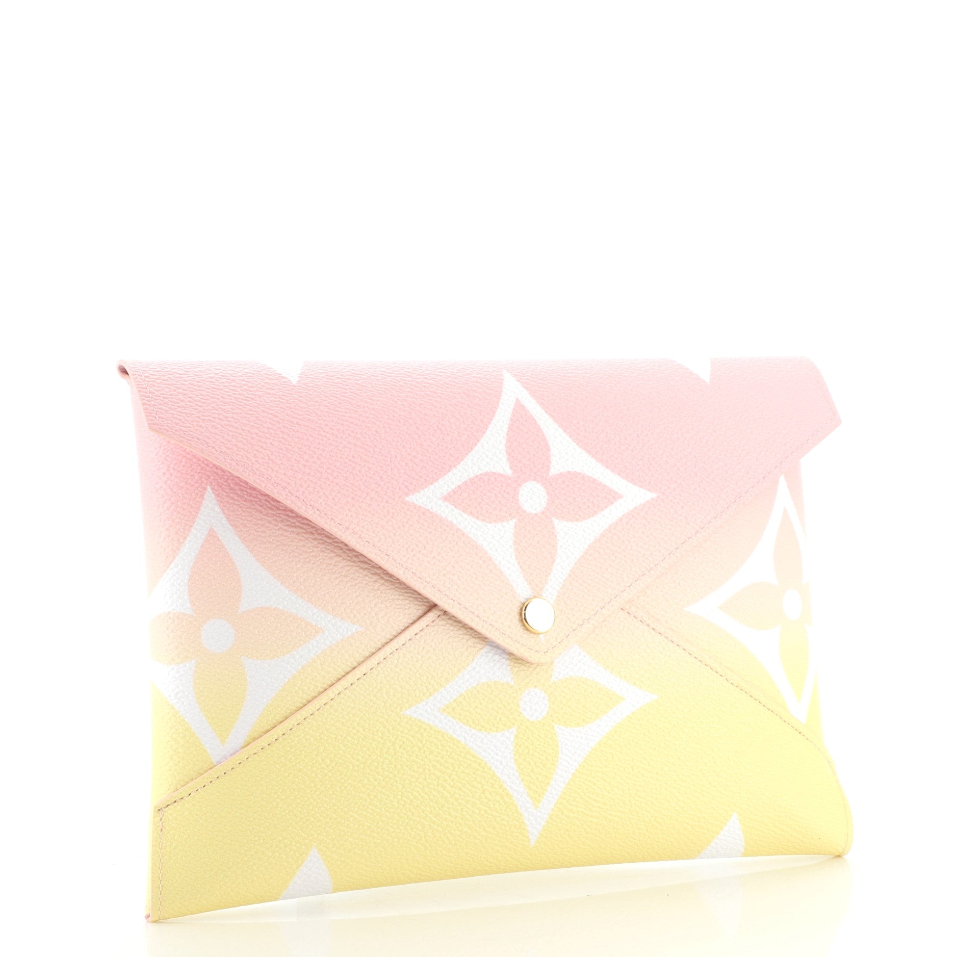 Louis Vuitton Pochette Kirigami Pink in Coated Canvas with Gold