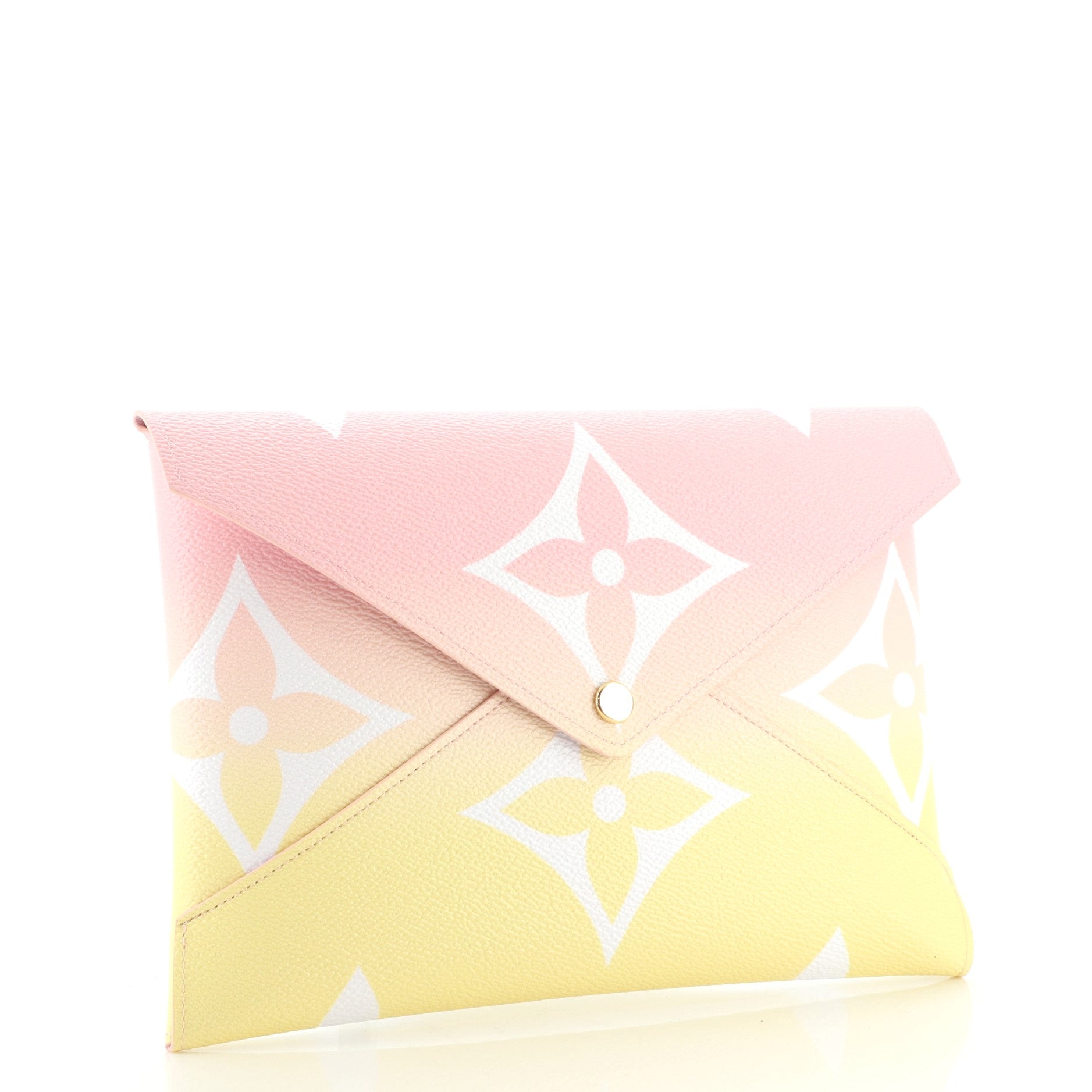 LOUIS VUITTON Kirigami Pochette Large Monogram Escale Clutch Pastel 