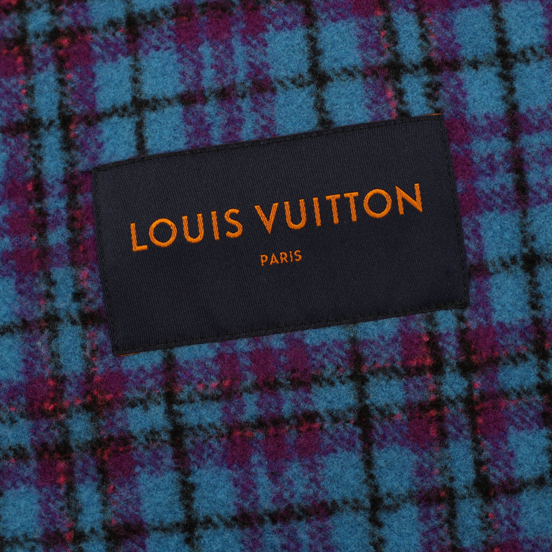 Louis Vuitton Men's Cropped Flannel Blouson Trucker Jacket Wool