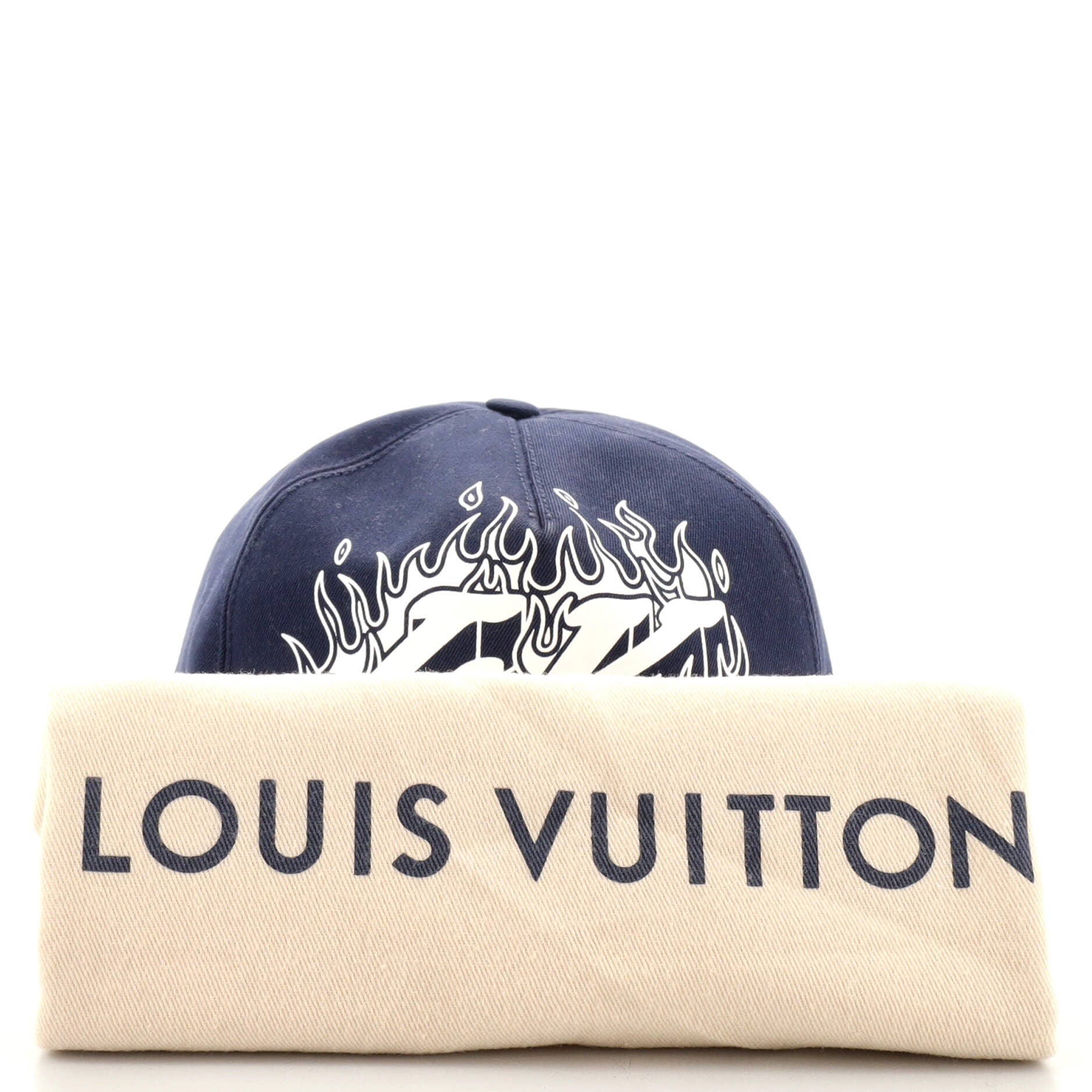 Louis Vuitton Cotton Monogram Jacquard LV Match Cap Blue
