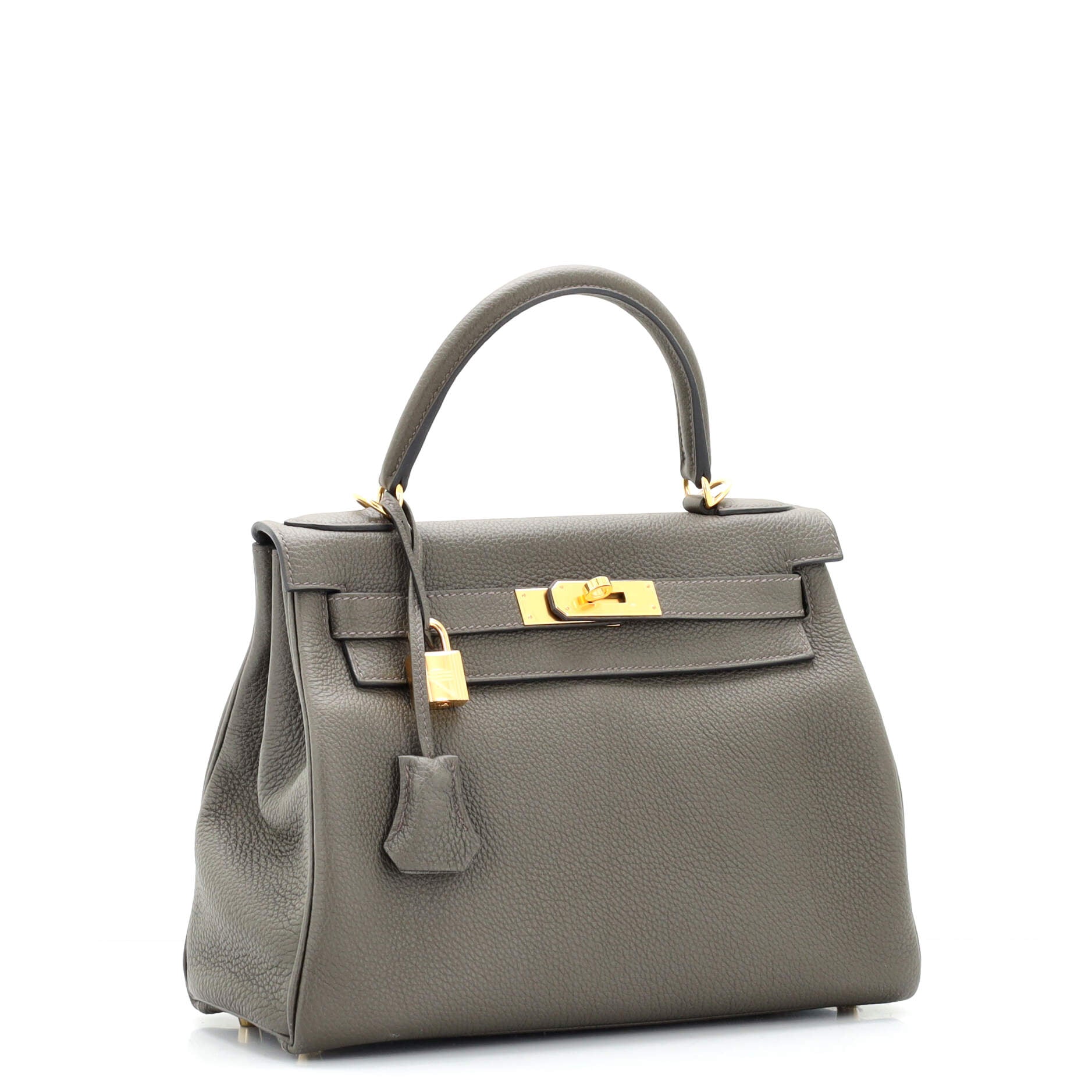 New 2020 Hermes Kelly 32 Vert Maquis Green Gray Palladium Hardware