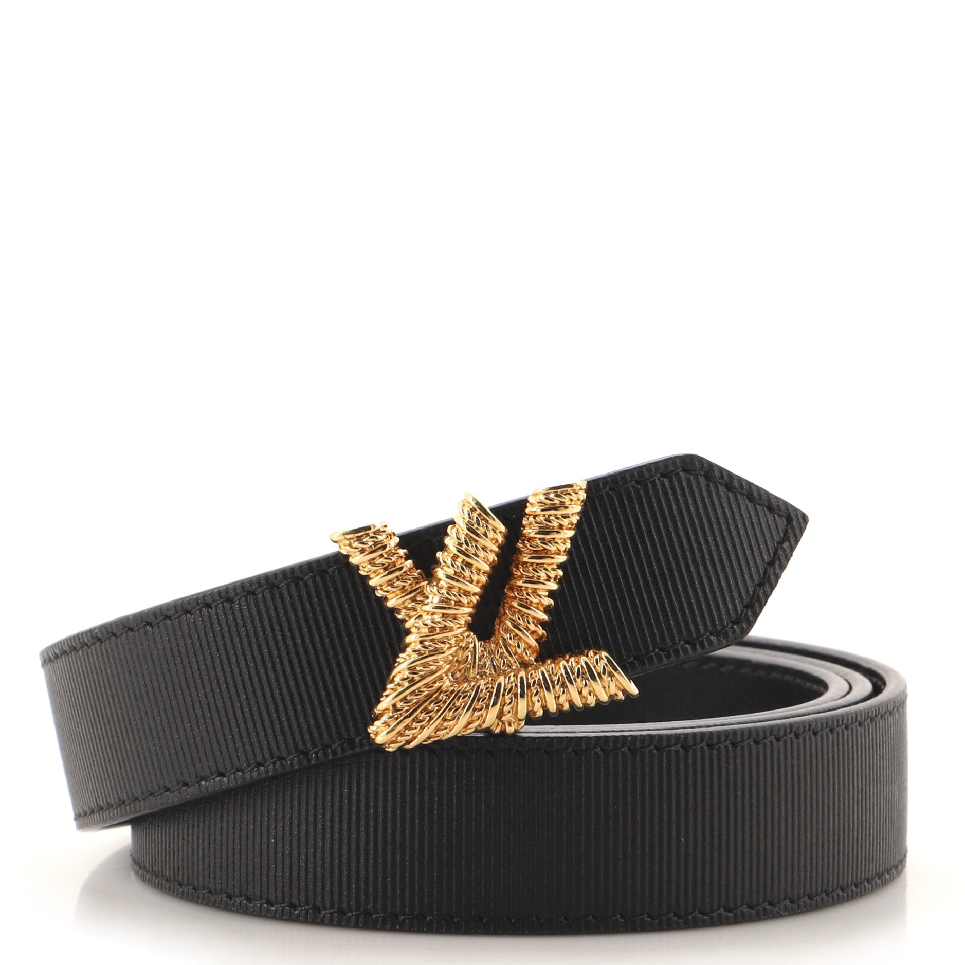 Louis Vuitton, Accessories, Louis Vuitton Lv Twist Belt Epi Leather  Medium 85 Black