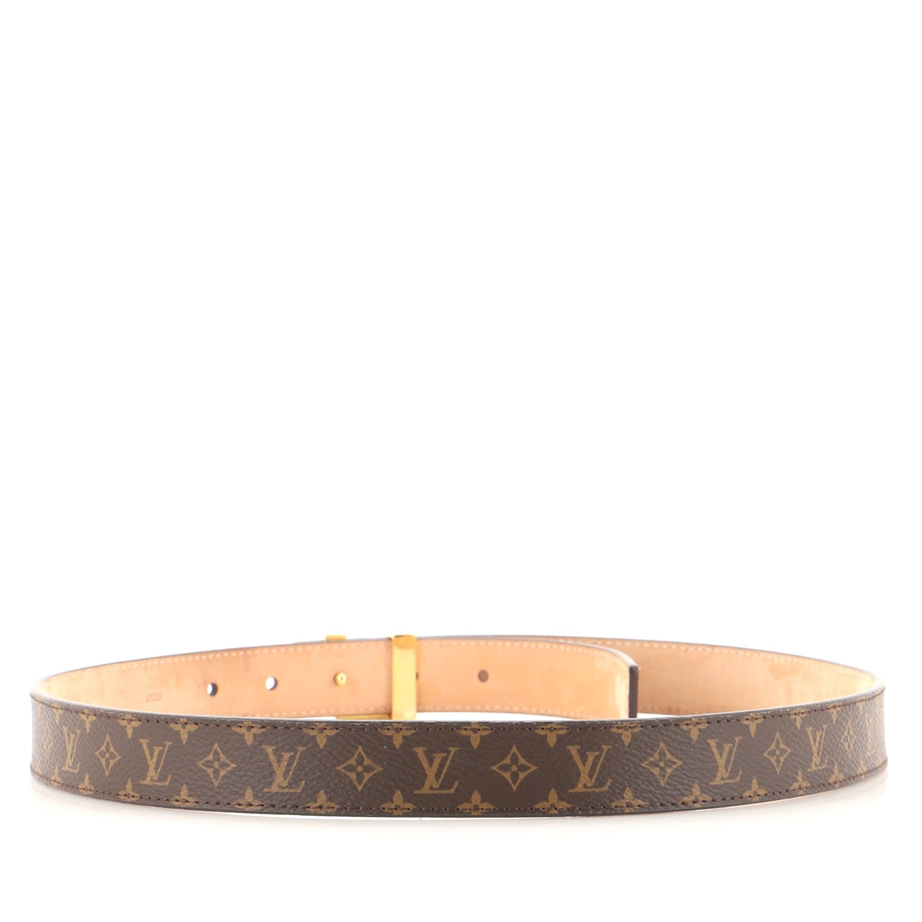 Louis Vuitton Mini Initiales Coated Canvas Belt - 80 / 32