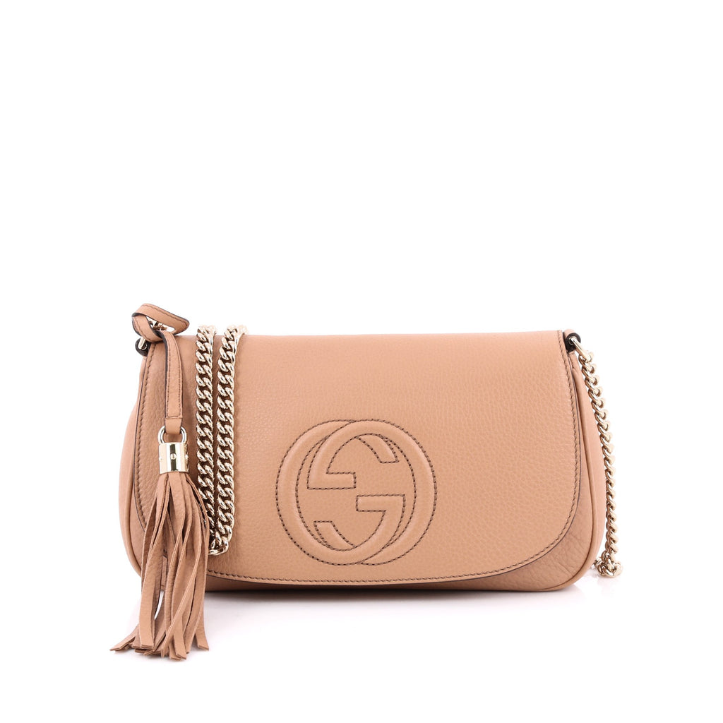 Buy Gucci Soho Chain Strap Crossbody Bag Leather Medium 1416102 – Rebag