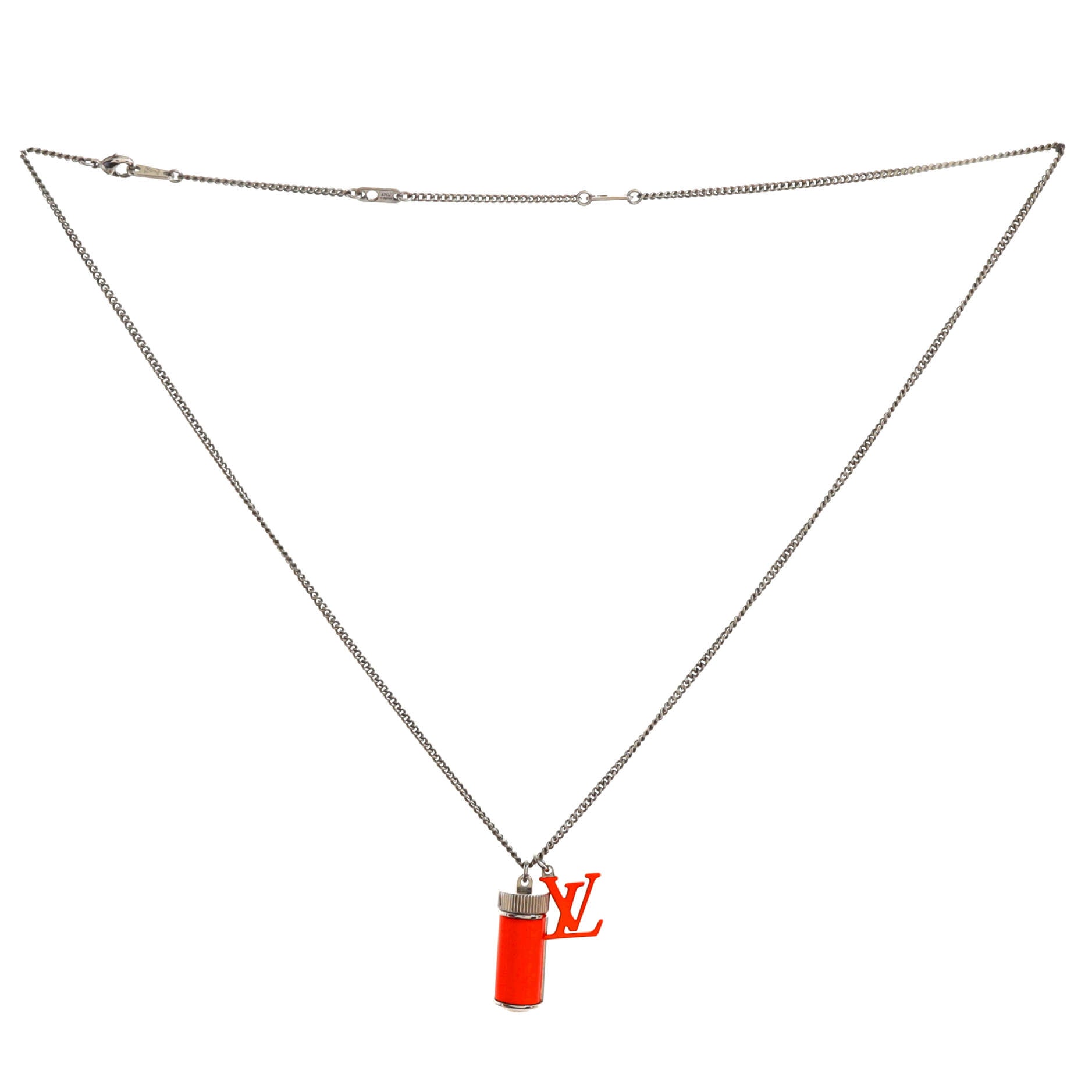 Louis Vuitton Collier Vivienne Swinging Pendant Necklace Metal