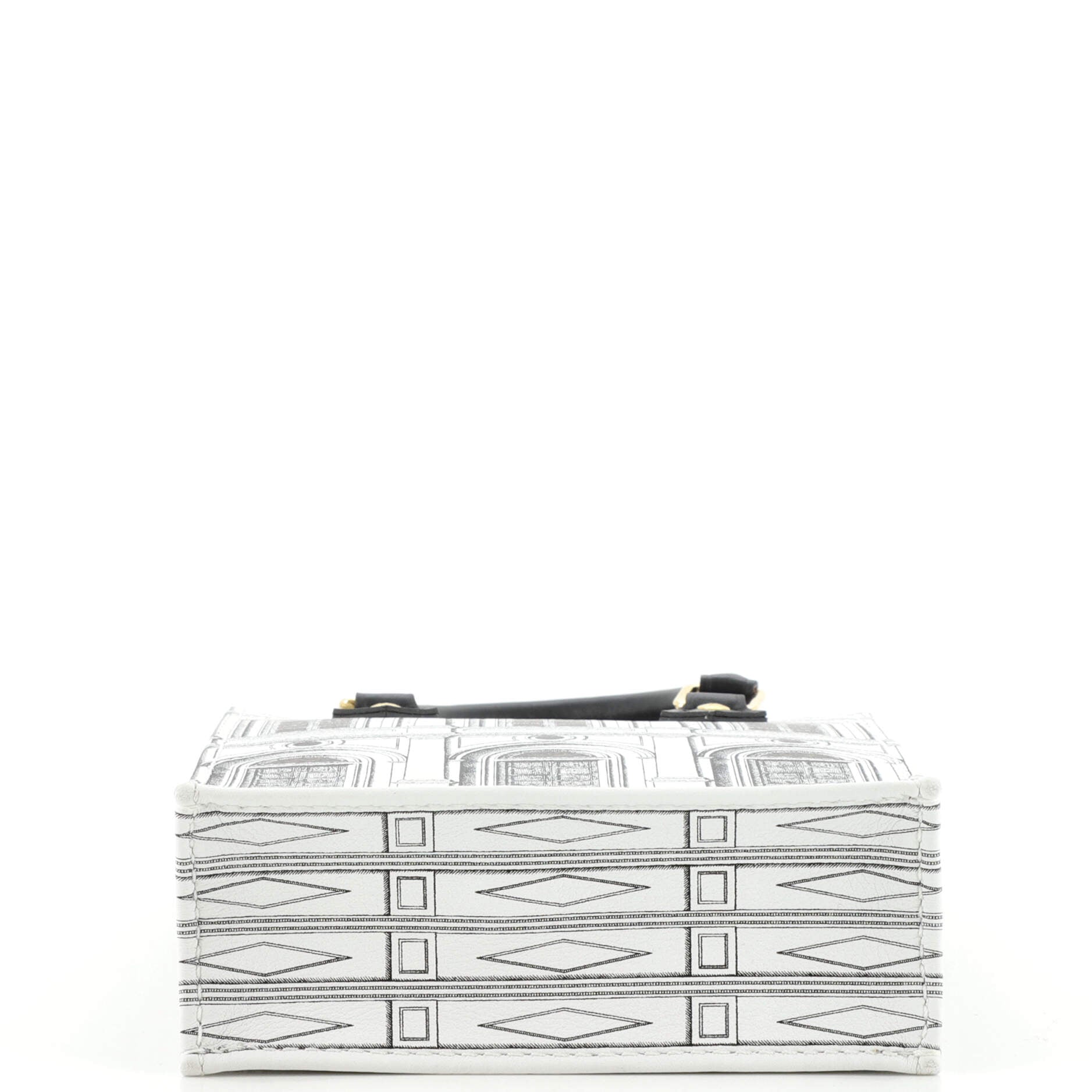 Louis Vuitton Petit Sac Plat Bag White/Black Fornasetti Monogram Canva