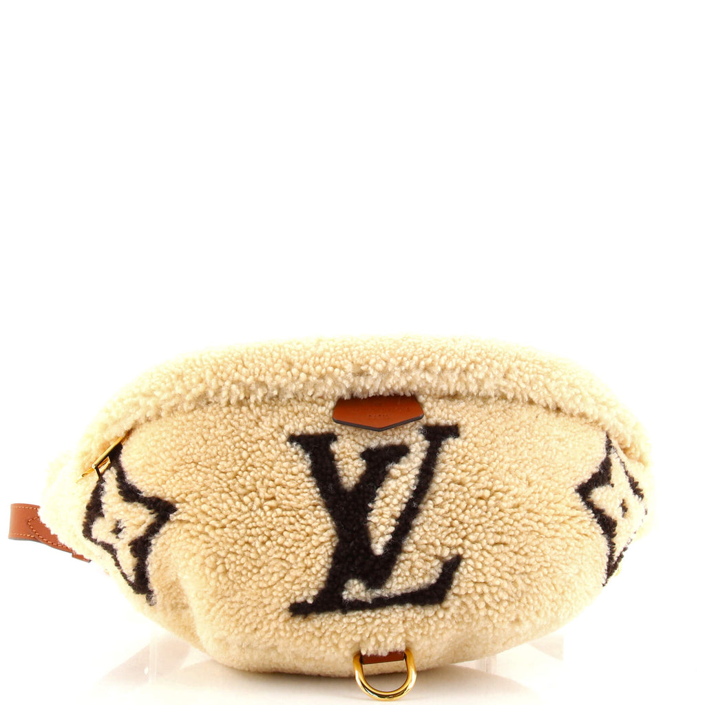 Bum bag / sac ceinture wool handbag Louis Vuitton Beige in Wool - 21283243