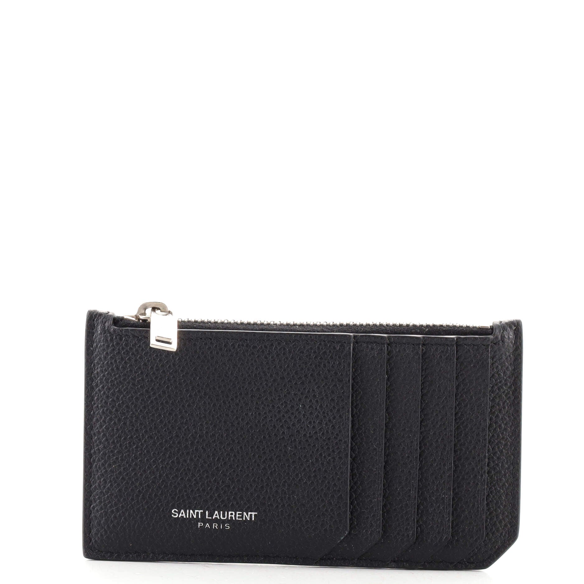 Saint Laurent Fragments Monogram Zip Cardholder