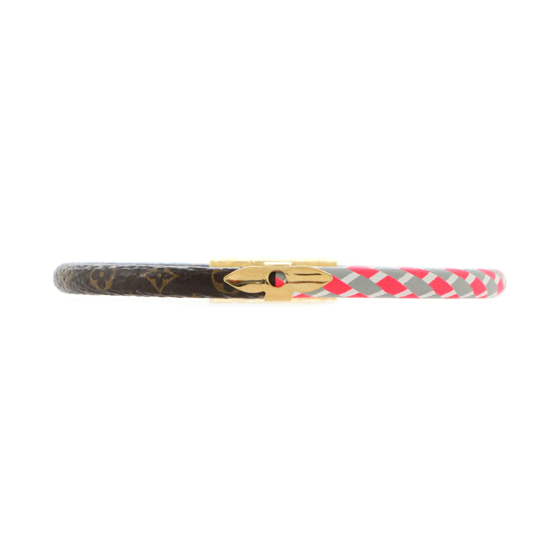 Daily confidential leather bracelet Louis Vuitton Multicolour in