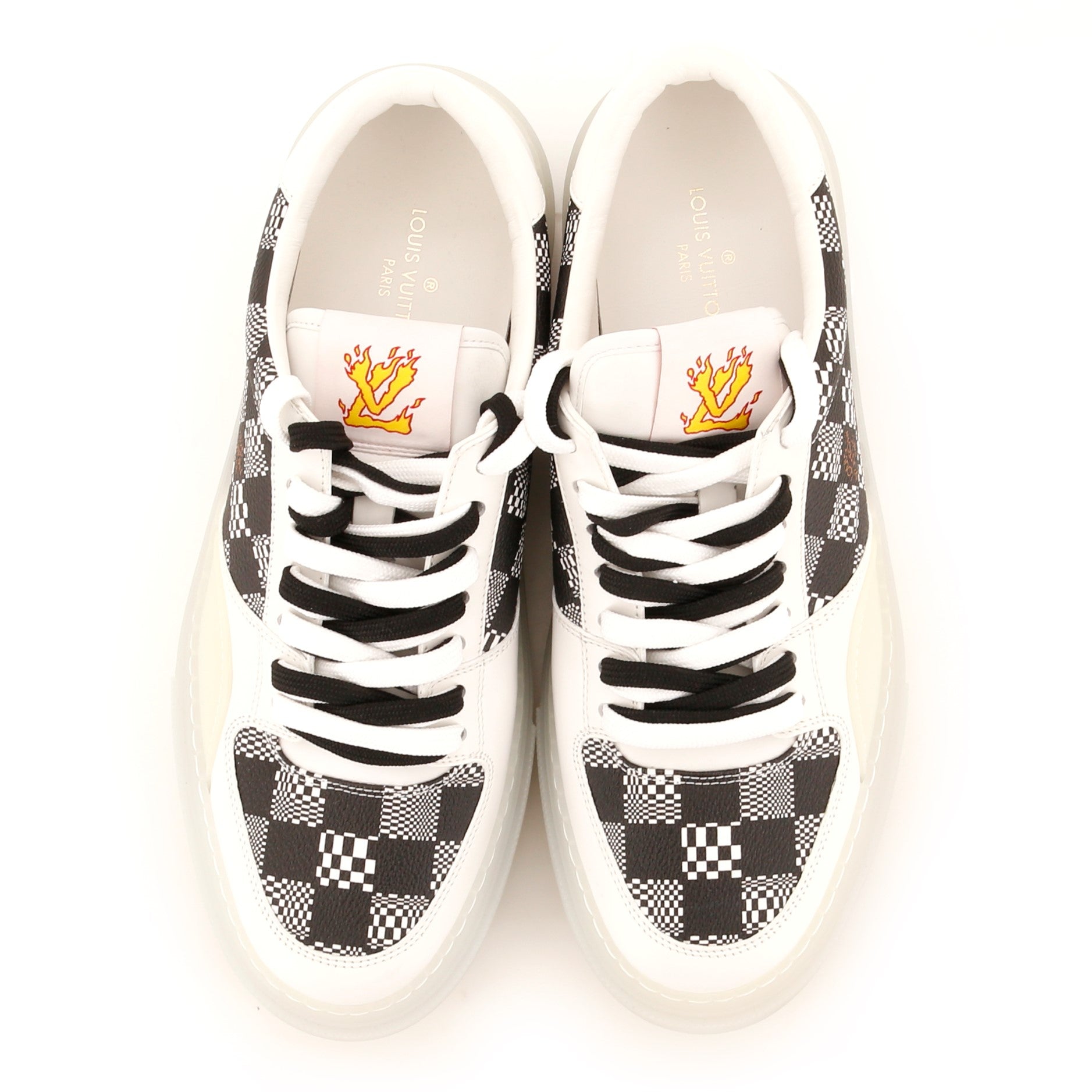 Louis Vuitton, Shoes, Louis Vuitton Mens Lv Ollie Sneakers Limited  Edition Distorted Damier And Leath