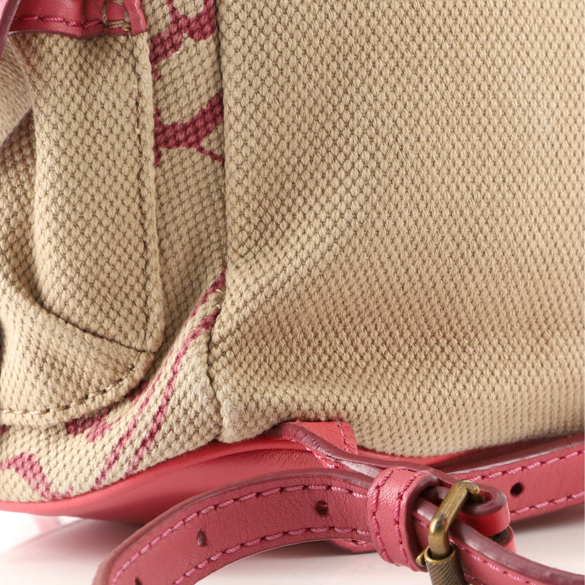 Burberry - Sling Check-canvas Leather-Trim Shoulder Bag - Womens - Beige Multi