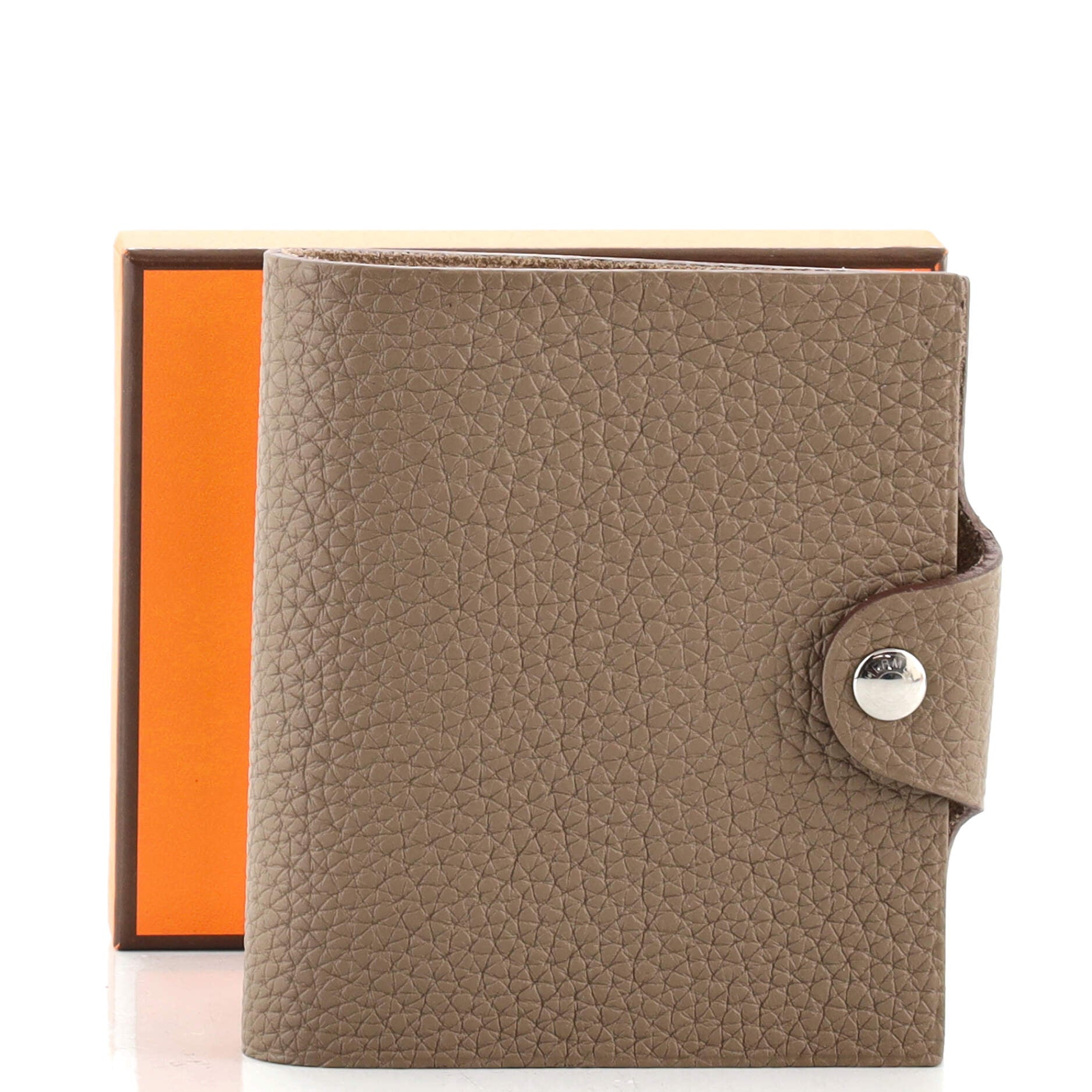 Hermes Orange Chevre Mysore Zip Agenda Cover