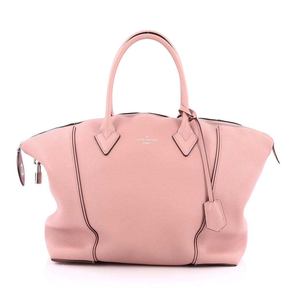 Buy Louis Vuitton Soft Lockit Handbag Leather MM Pink 1471401 – Rebag