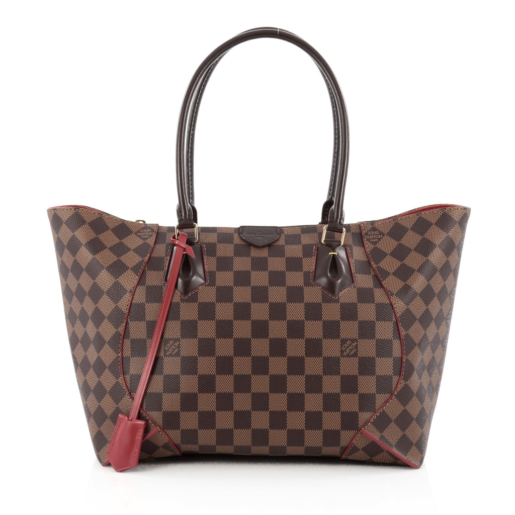 Buy Pre-owned & Brand new Luxury Louis Vuitton Caissa Damier Ebene Brown  Cerise Cherry Clutch Online