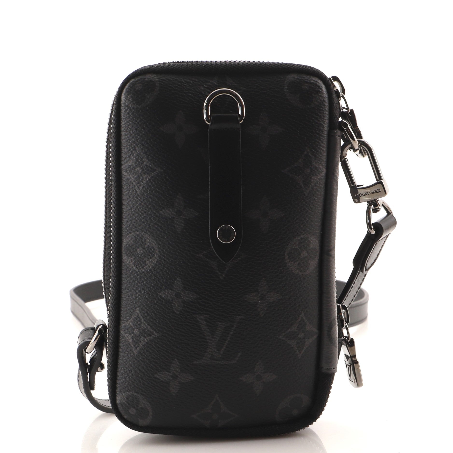 LOUIS VUITTON Monogram Eclipse Reverse Double Phone Pouch NM