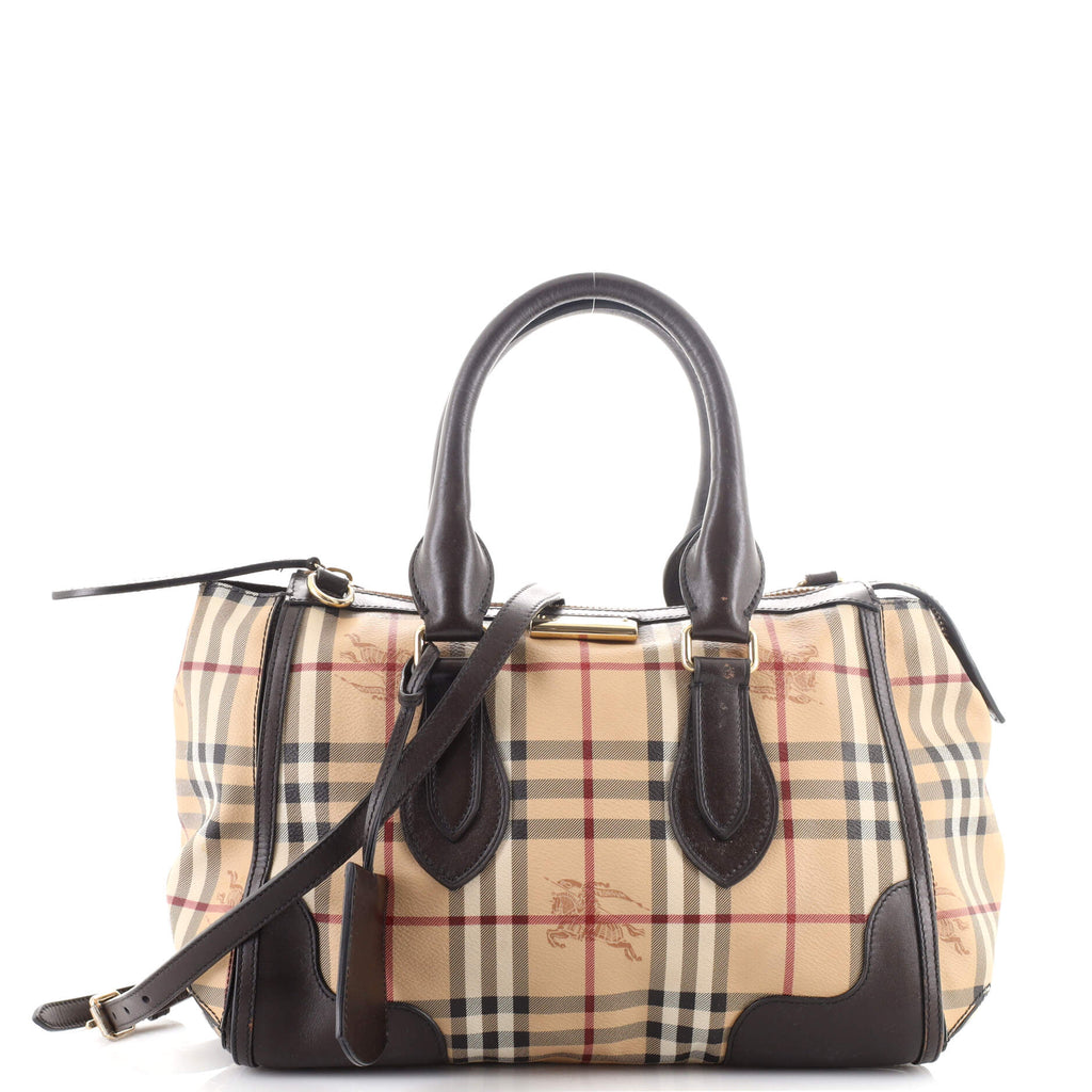 Burberry Haymarket Check Chester Small Satchel (SHF-21674) – LuxeDH