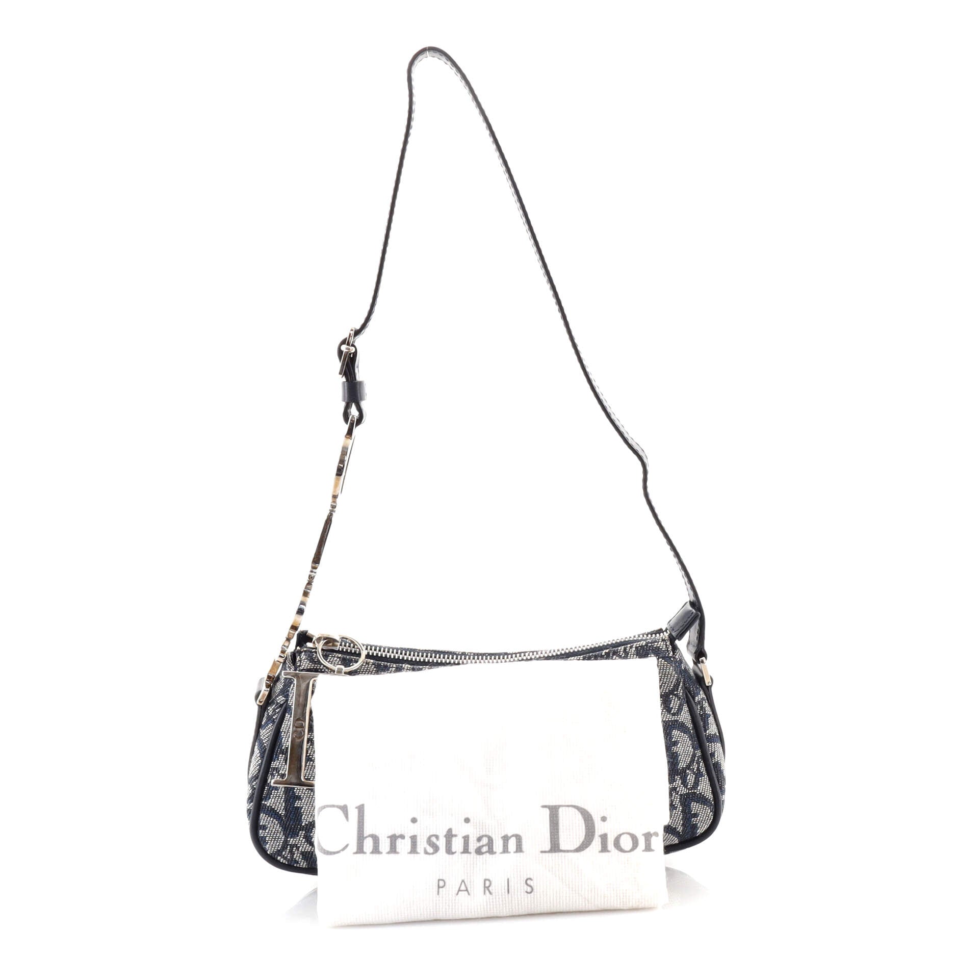 Christian Dior Vintage Pochette Diorissimo Canvas Blue 4142410