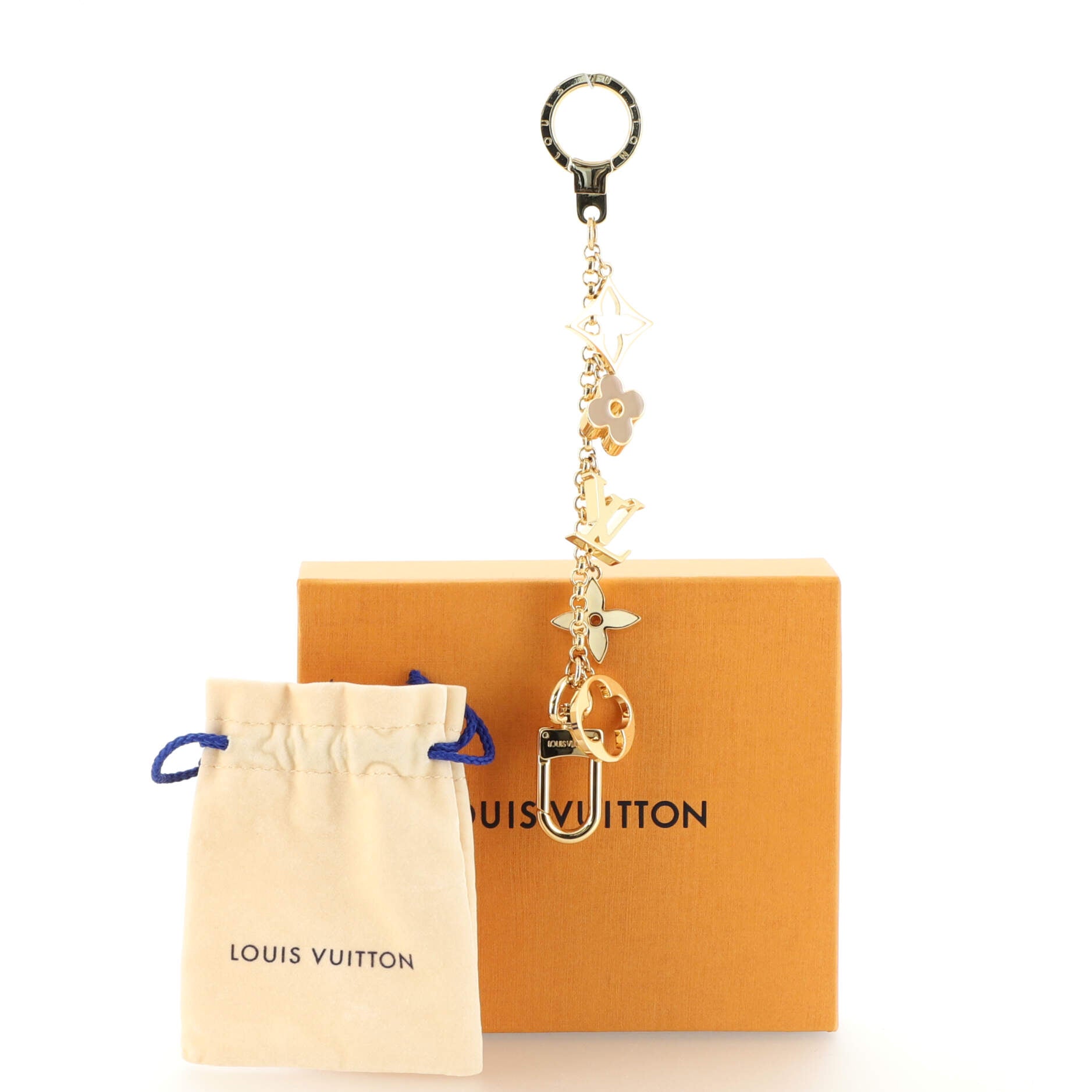 Louis Vuitton Fleur de Monogram Bag Charm and Key Holder Resin and