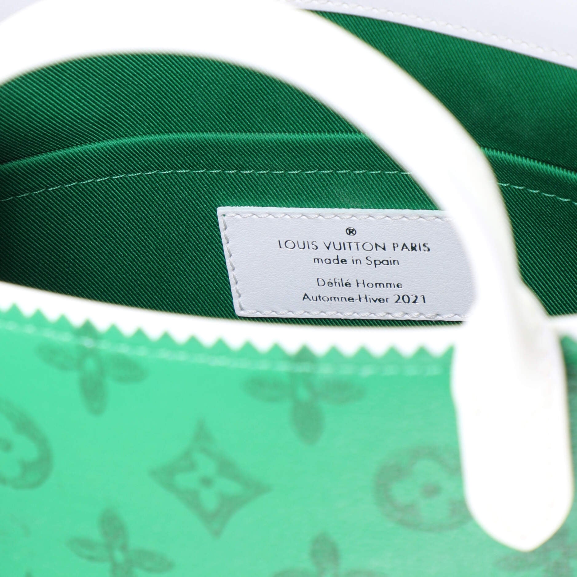 Louis Vuitton Litter Bag Everyday Signature Vintage Monogram Canvas Green  1020821