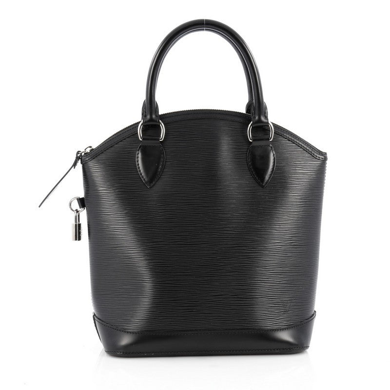 Buy Louis Vuitton Lockit Handbag Epi Leather PM Black 1543702 – Rebag
