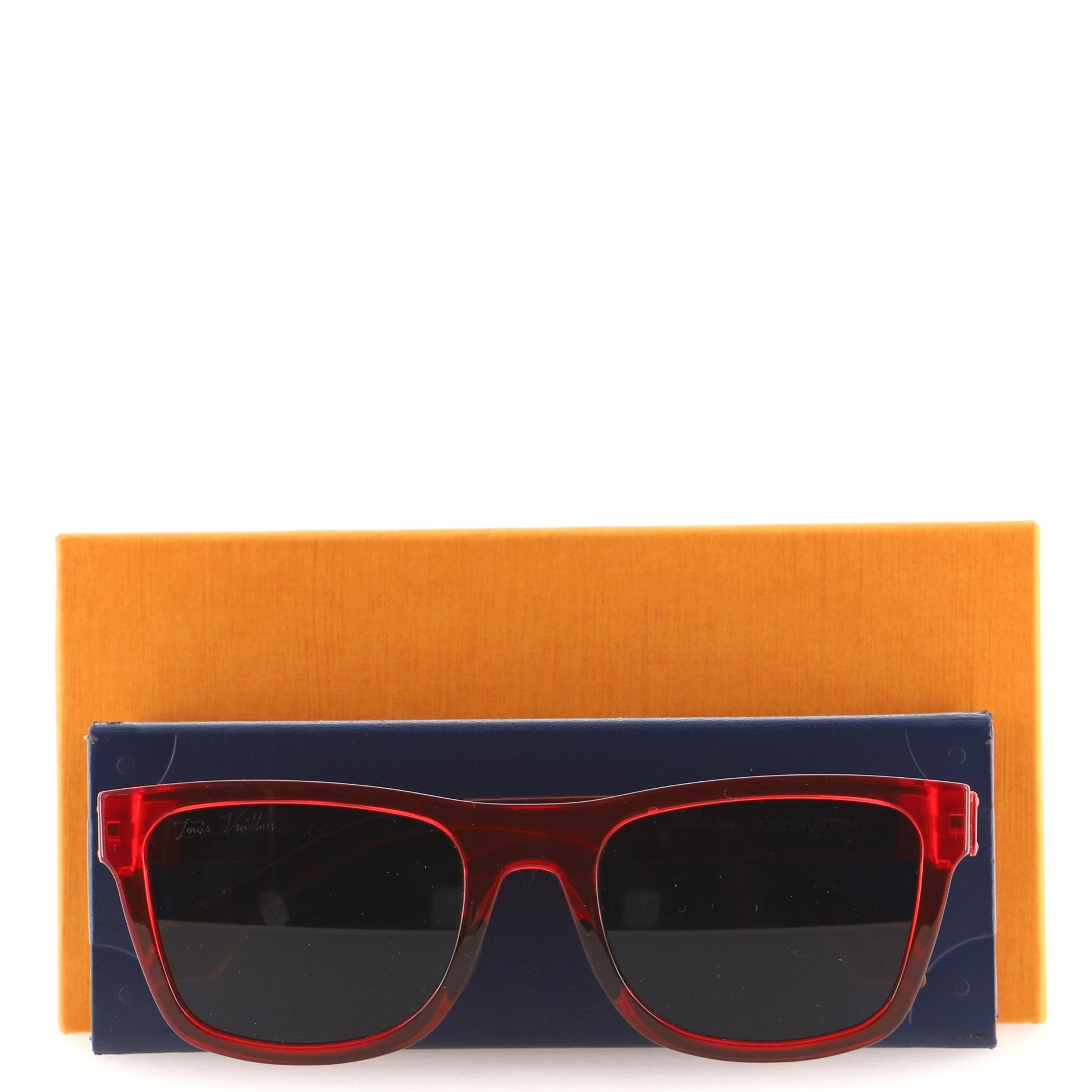 Louis Vuitton LV Rainbow W Men's Red Square Sunglasses Z1187W