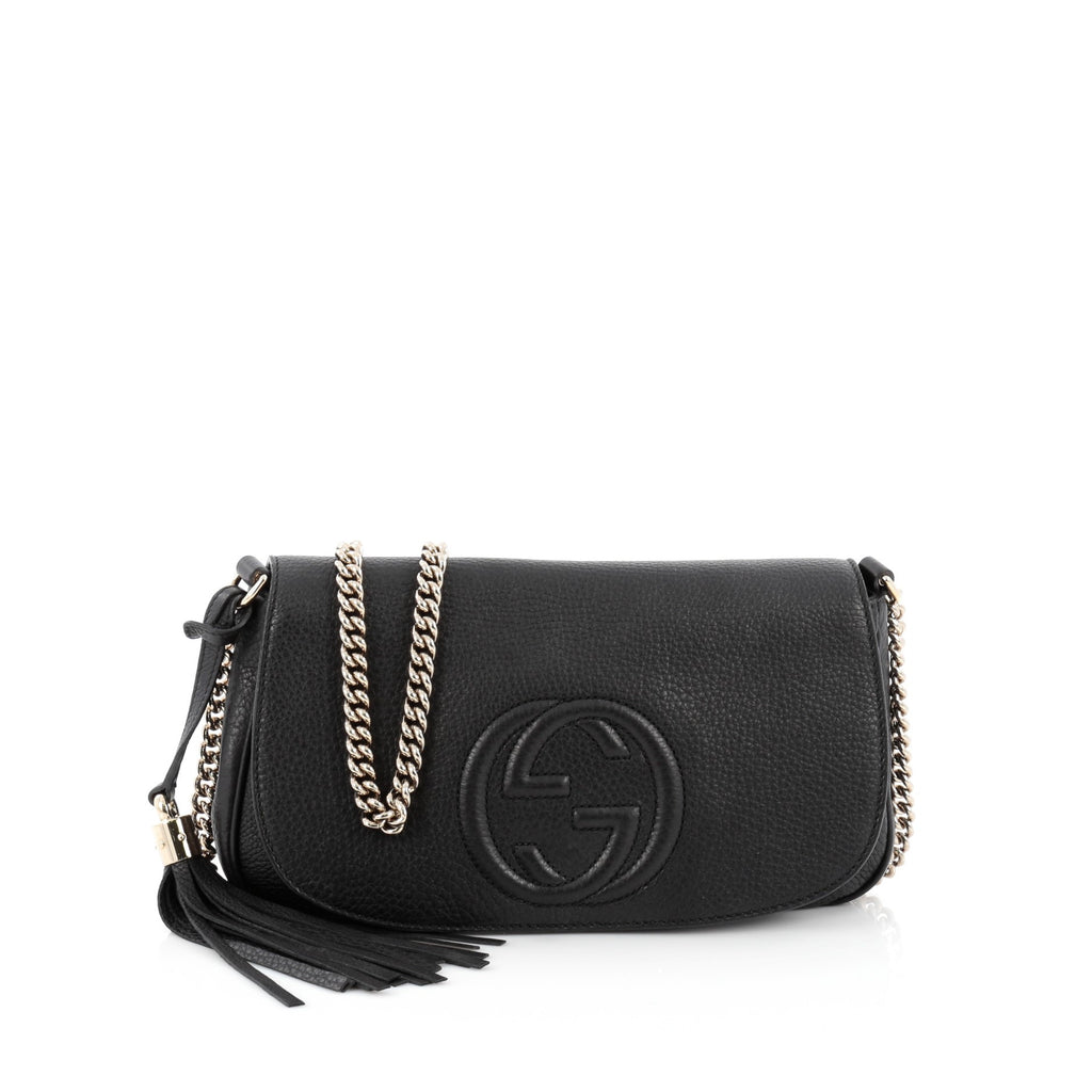 Buy Gucci Soho Chain Strap Crossbody Bag Leather Medium 1553001 – Rebag