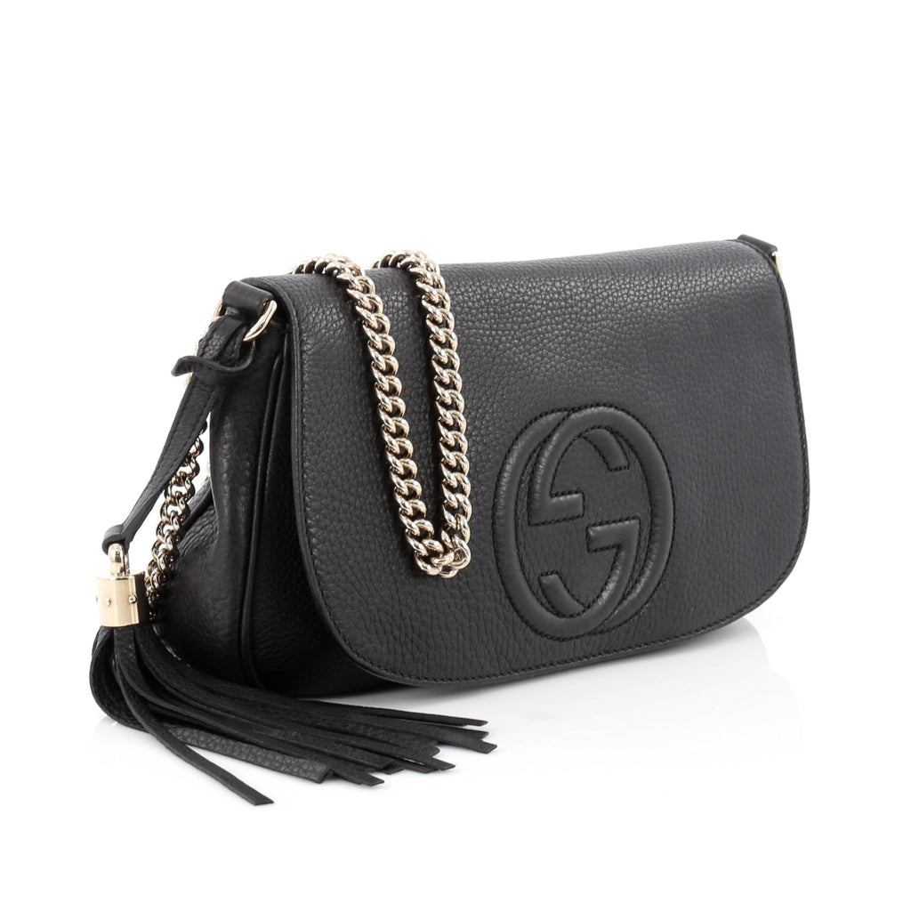 Buy Gucci Soho Chain Strap Crossbody Bag Leather Medium 1553001 – Rebag