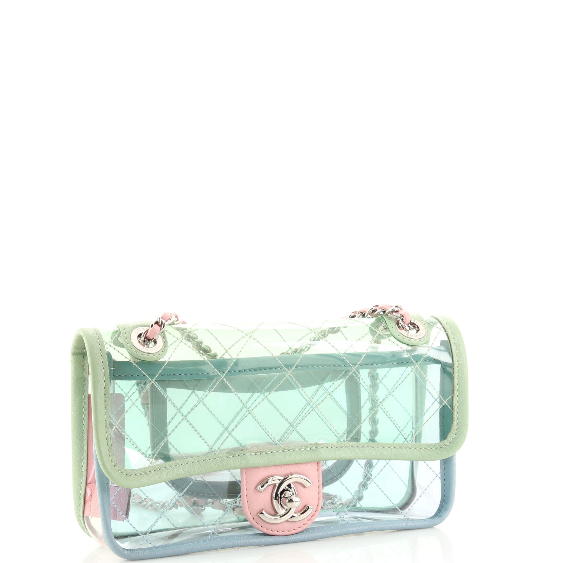 Chanel Pastel PVC & Leather Coco Splash Mini Flap Bag