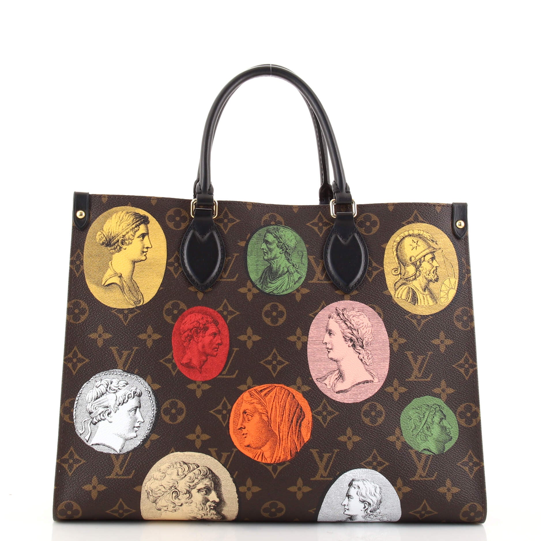Louis Vuitton Neverfull mm Fornasetti Monogram Cameo -No Pouch