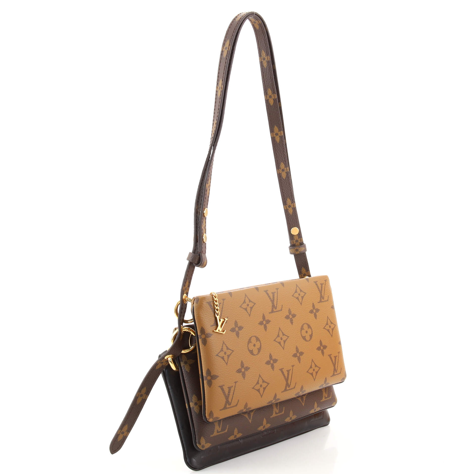 Louis Vuitton LV3 Pouch Bag Monogram Canvas, Reverse Monogram Canvas and Monogram  Ink Embossed Lambskin