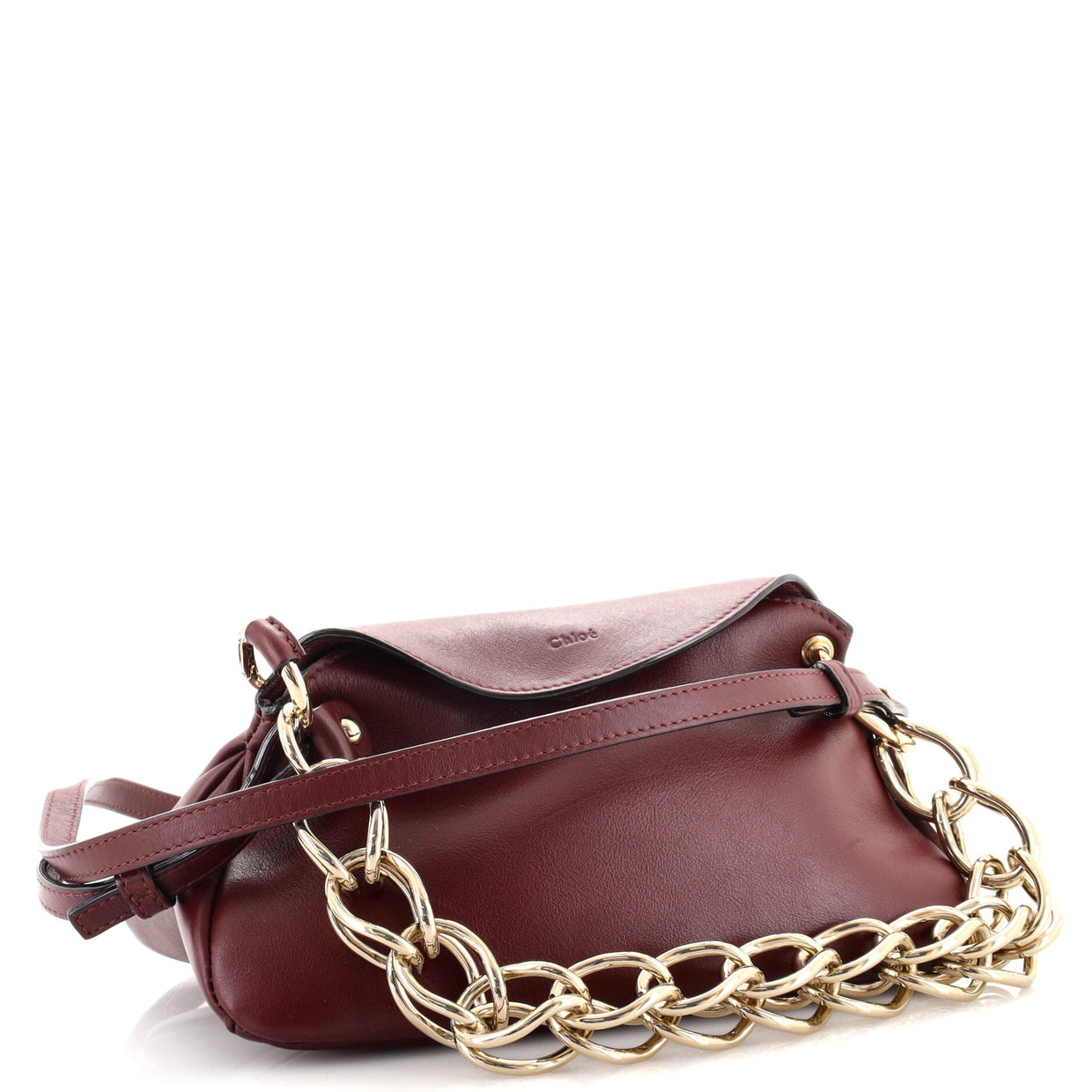 Chloe Juana Chain Bag Leather Mini Red 15635640