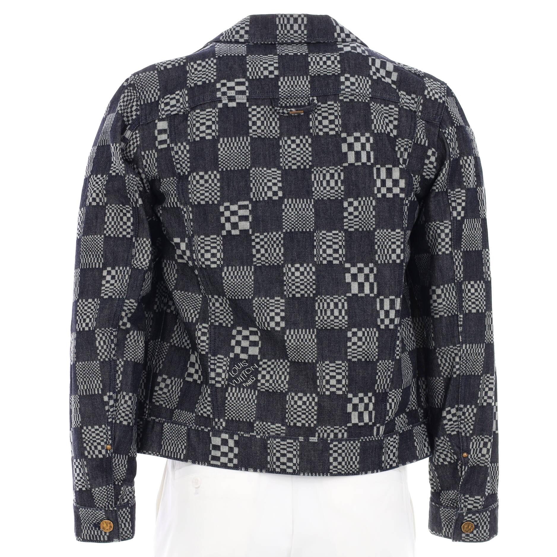 Louis Vuitton Boxy Damier Jacket in Black for Men