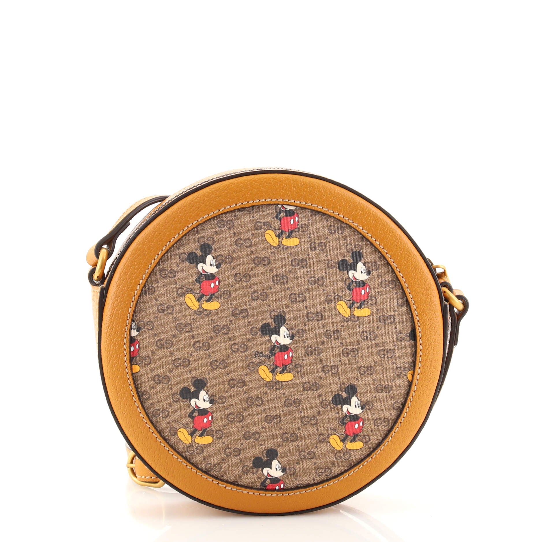 Gucci Disney Mickey Mouse Shoulder Bag Printed Mini Gg Coated